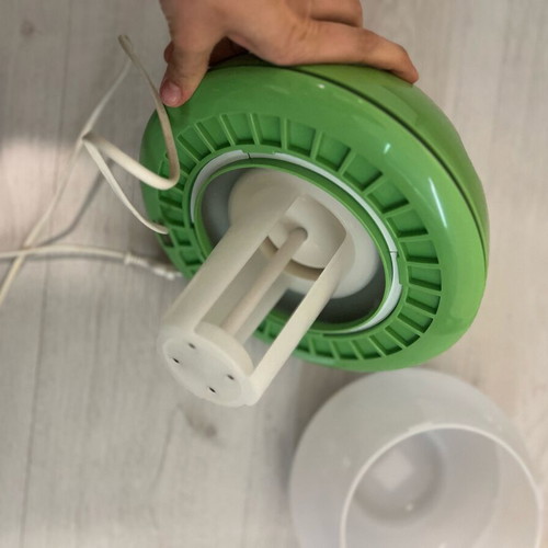Mushroom-shaped humidifier steam vaporizer like new, green