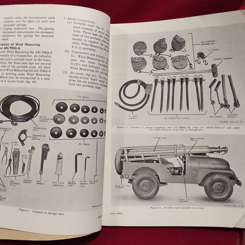 Wind Measuring Systems USA regulation TM 11-6660-203-10 edition 1959
