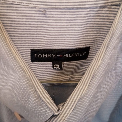 Tommy Hilfiger men's dress shirt light blue size XXL like new
