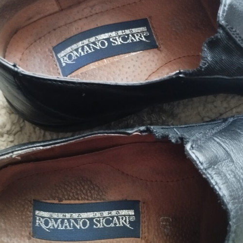 Romano Sicari handmade leather scarponi men's shoes size 40 used