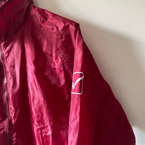 Givova windbreaker jacket burgundy size S new with hood