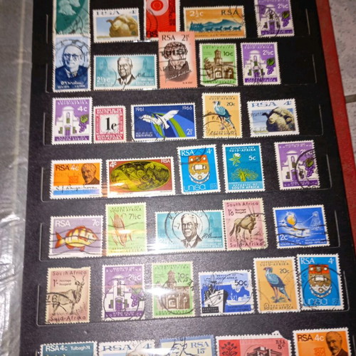 Stamp collection used with album