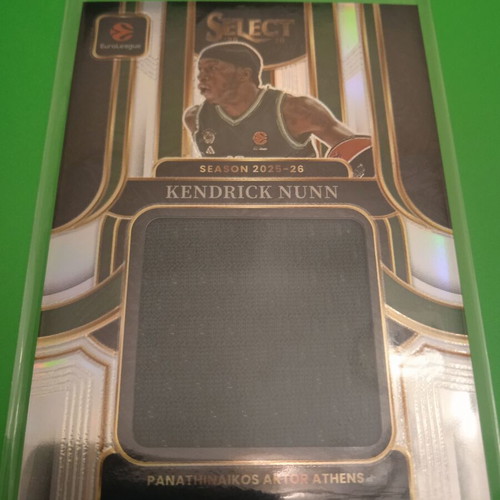 Kendrick Nunn jumbo patch /99 Panini Select Euroleague card
