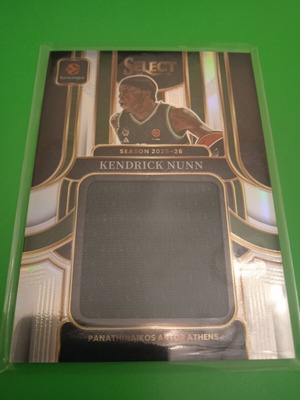 Kendrick Nunn jumbo patch /99 Panini Select Euroleague card