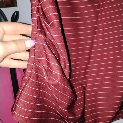 Shein striped summer skirt XL like new, red