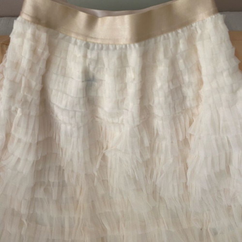 BsB tulle skirt new white midi with lining