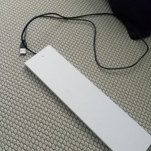 Table lamp new with USB cable and LED, wooden ceiling light