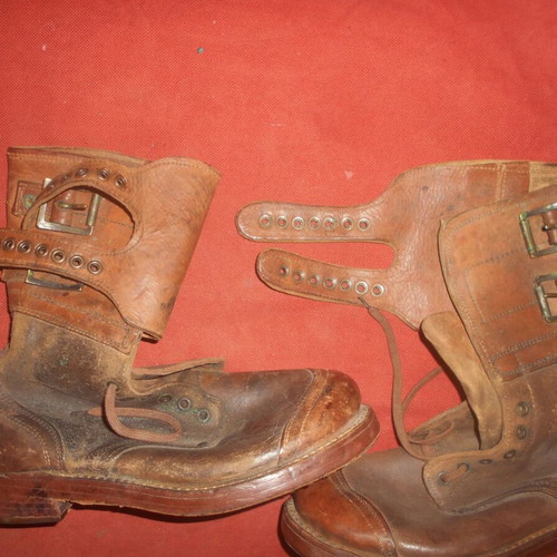 Greek Army Soldier Campaign Boots 1950-1970 used