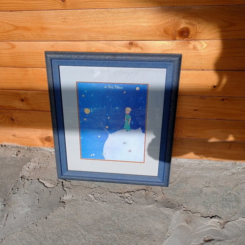 Le Petit Prince framed print used 45 x 40 cm