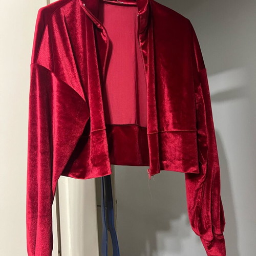 Marmalady velour tracksuit set new, red, size S