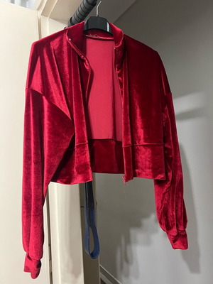 Marmalady velour tracksuit set new, red, size S