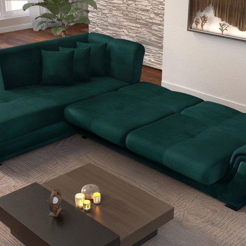 Corner sofa used 305x205 cm with bed function and storage space