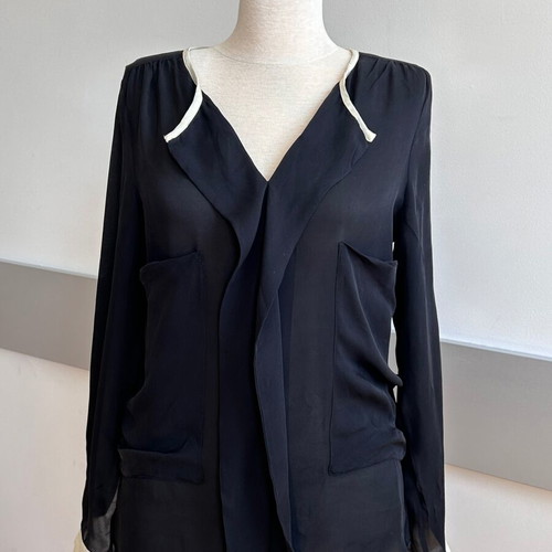 Day by Malene Birger silky blouse size S like new, black