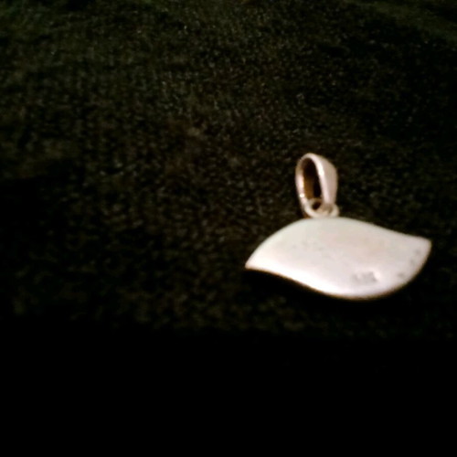 Silver evil eye pendant like new, turquoise and silver