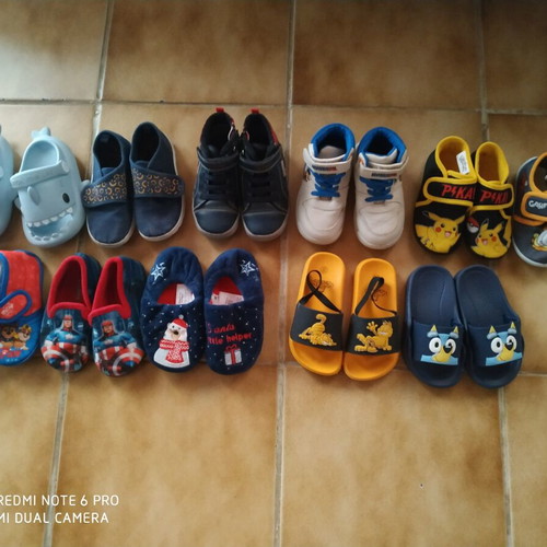 Boys' shoes used, pack of 11, size 25-26