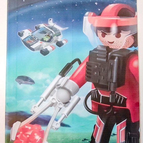 Playmobil Future Planet Store Display Banner like new