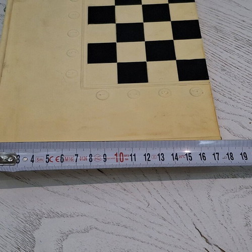 Backgammon and checkers used, travel size, plastic