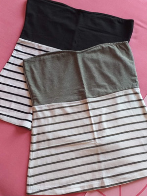 Памучни потници без презрамки нови Esmara размер M, черно и сиво