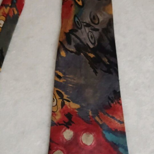 Carlo Cardini silk tie multicolored like new, 90s vintage