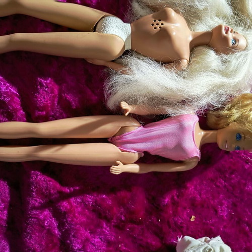 Various dolls used, old