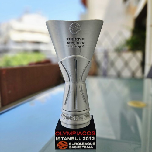 Euroleague 2012 Olympiacos Istanbul Trophy 30 cm, 3D printed