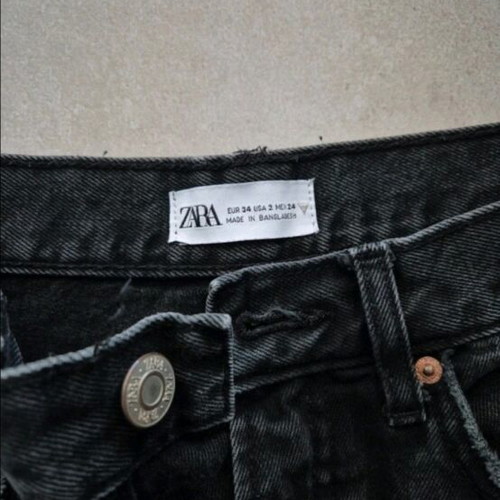 Zara pants straight fit new, black, size XS
