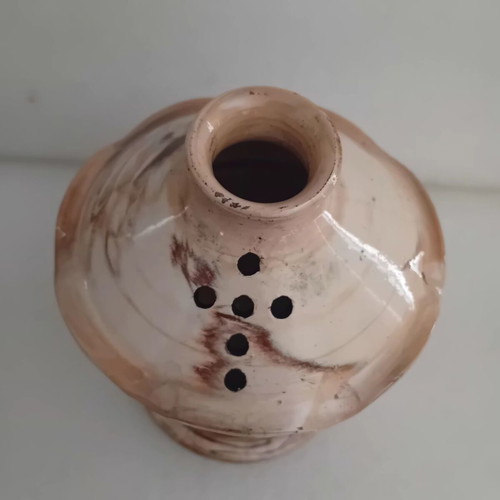 Ceramic memorial oil lamp
