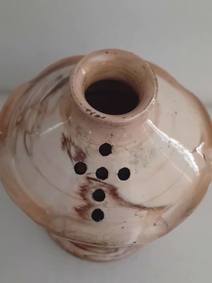 Ceramic memorial oil lamp