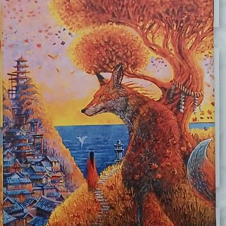 Good Loot Puzzle 1000 pieces used, fox Japan theme