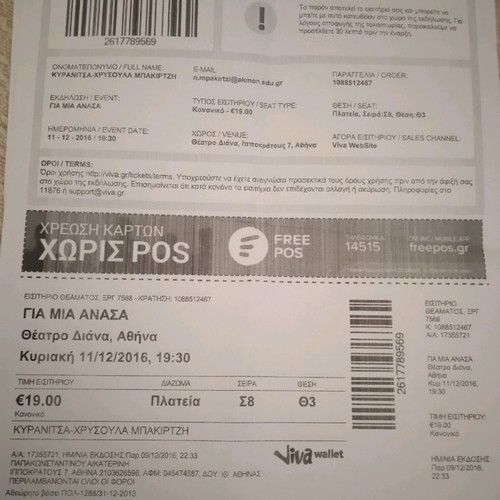 Theater tickets used, approximately 35-45 pieces