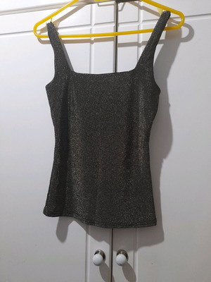 Tally Weijl crop top gold new, size S