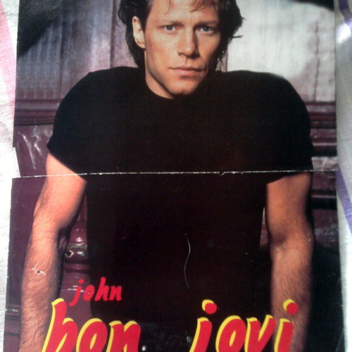 Peter Andre & Bon Jovi poster used, size 29x23