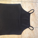 Bershka black tank top used, size M