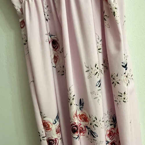 Long summer dress used, floral pattern