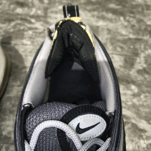 Nike Air Max 97 athletic shoes used, size 42, black and white
