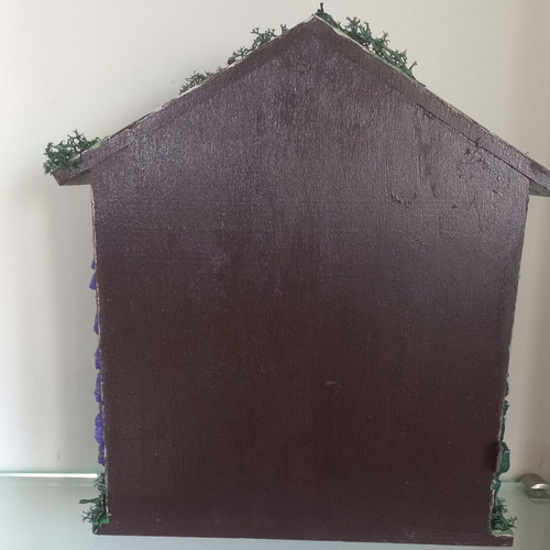 Decorative chicken coop new, handmade wood with eggs