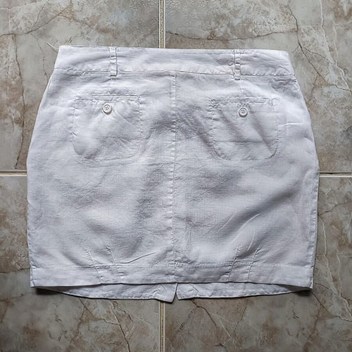 Naf Naf summer skirt new, cotton, size L 40 12, white