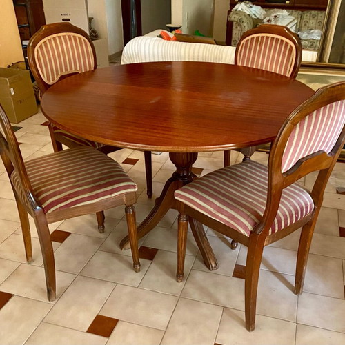 Classic Dining Set Rotonda and 4 Chairs used
