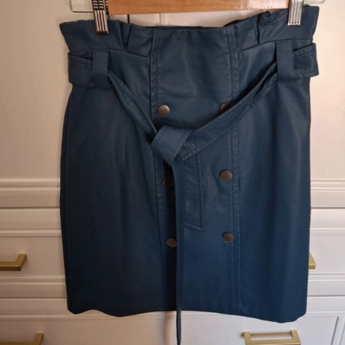 Lynne mini skirt blue like new size M 38 10