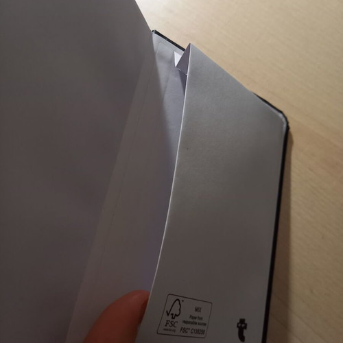 Tiger notebook without lines with back cover pocket new