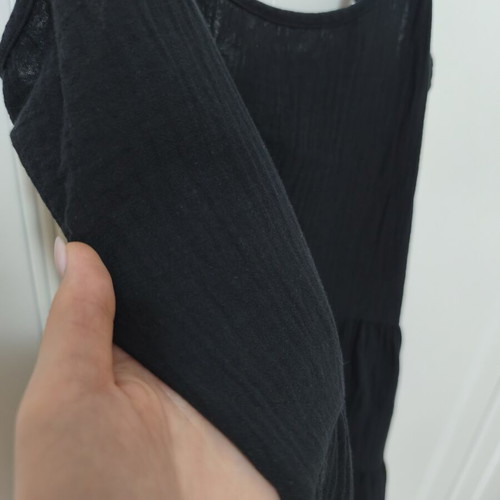 Black mini dress size Medium like new, 100% cotton