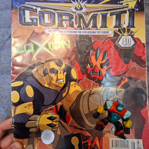 Gormiti comics used from 2012 with figure