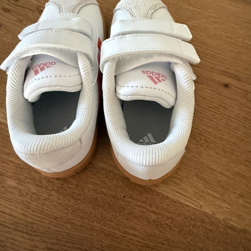 Adidas VL COURT3.0 CF kids sneakers, white and pink, size 25