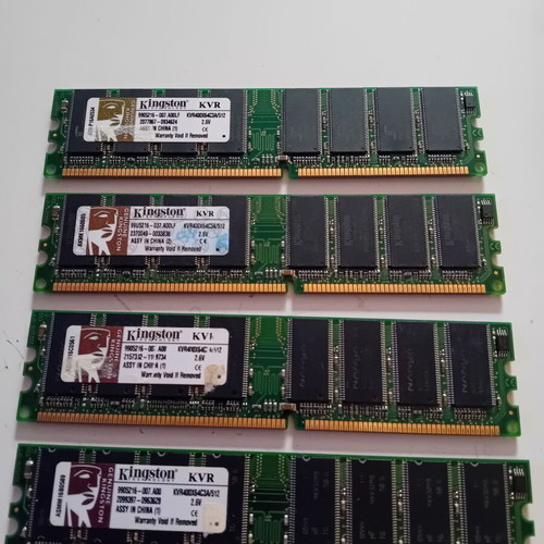 DDR1 512MB memory used, pack of 4 modules