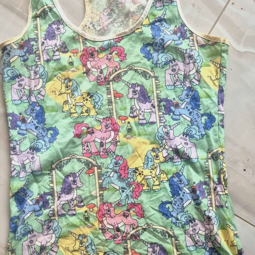 My Little Pony sleeveless top medium to large, used