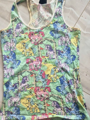My Little Pony sleeveless top medium to large, used