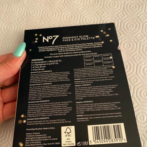 No7 Midnight Glow Face and Eye Palette brand new in box