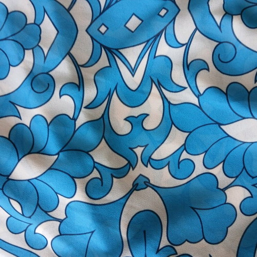 Fullah Sugah long dress new, white and blue