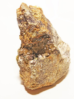 Mineral with garnet cavity new with unique shape