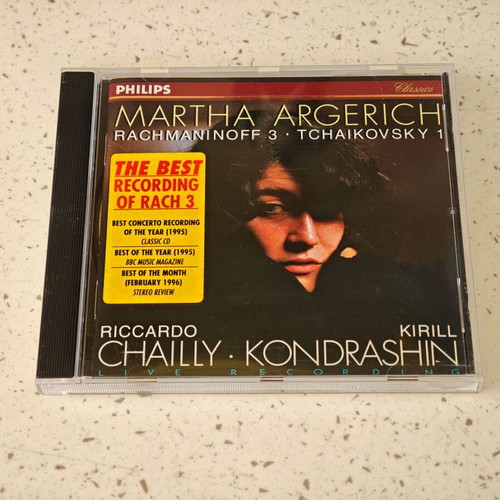 Martha Argerich Rachmaninoff 3 Tchaikovsky 1 CD, classical